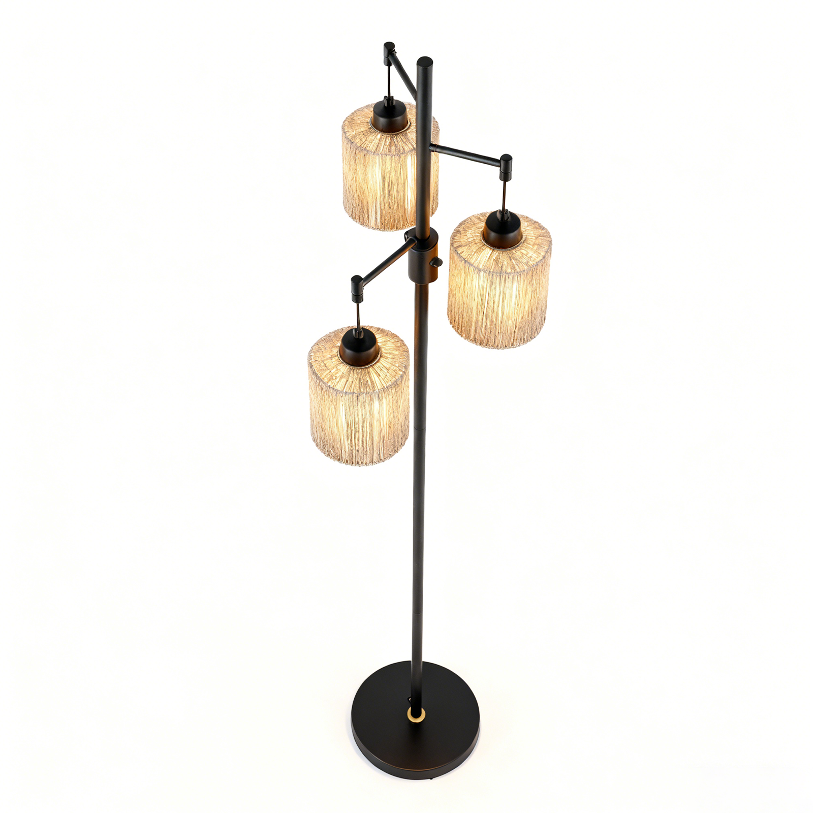 BySea Triple Hemp Rope Floor Lamp